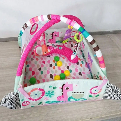 Multifunctional Baby Play Mat with Activity Frame – Crawling & Learning Fun
