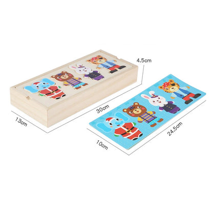 Wooden Bear Dress-Up Puzzle