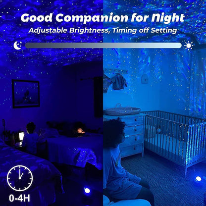 LED Galaxy & Starry Night Light Projector – With Remote & Smart App Control