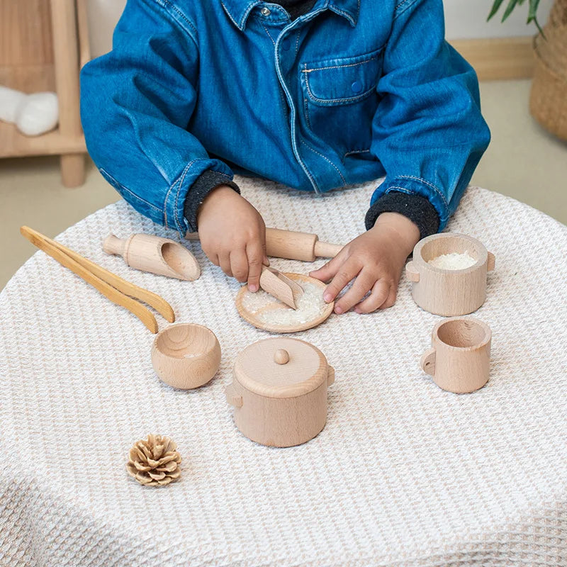 Montessori Wooden Kitchen & Tea Set
