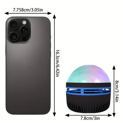 1pc LED Northern Lights Projection Lamp,Aurora Borealis Effect,Remote Control,USB Powered,Color-Changing Light,For Bedroom Decor