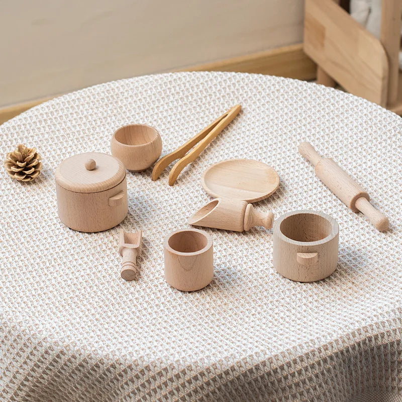 Montessori Wooden Kitchen & Tea Set