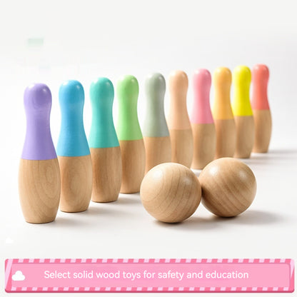 Wooden Bowling Set