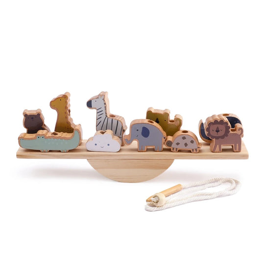 Baby Animal Threading & Seesaw Balance Toy