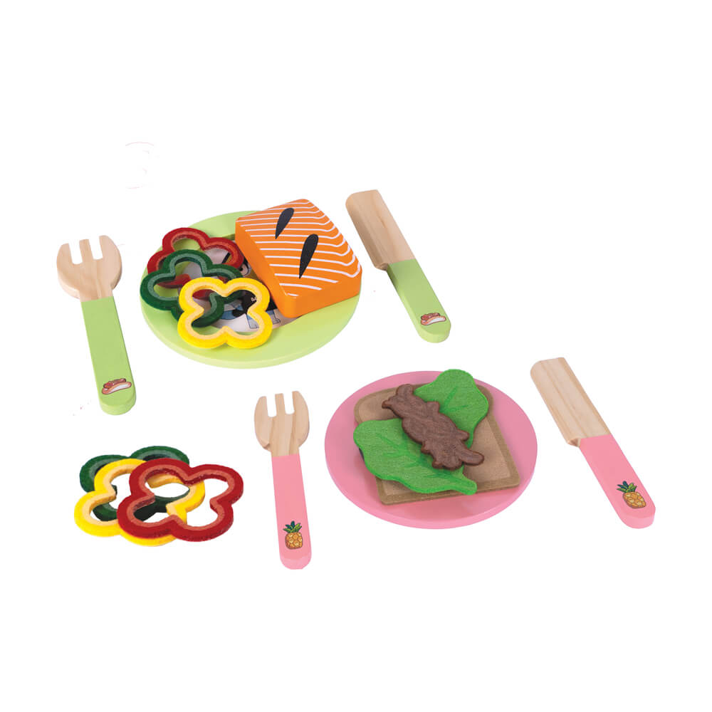 Bluey Wooden Tabletop BBQ Set