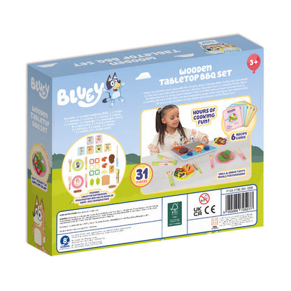 Bluey Wooden Tabletop BBQ Set