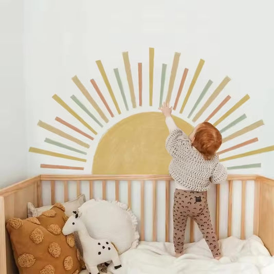 Boho Sun Wallpaper Kids Wall Stickers
