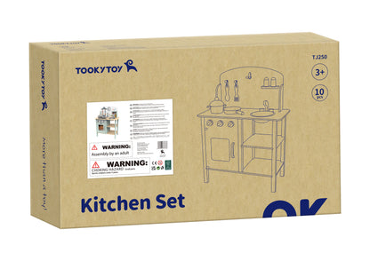 Wooden Play Kitchen Set
