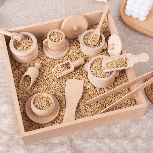 Montessori Wooden Kitchen & Tea Set