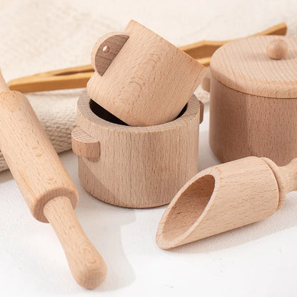 Montessori Wooden Kitchen & Tea Set