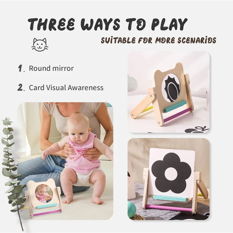 Montessori Mirror with Visual Cards