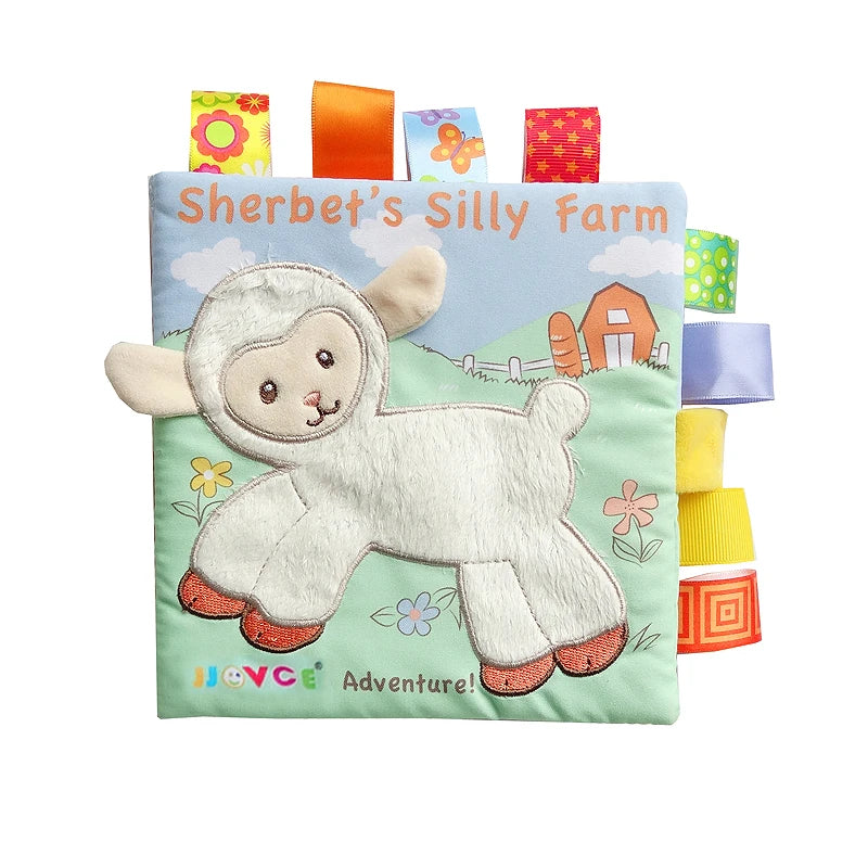 Animal Sensory Soft Book for Babies – Early Learning Toy for Ages 0 to 12 Months