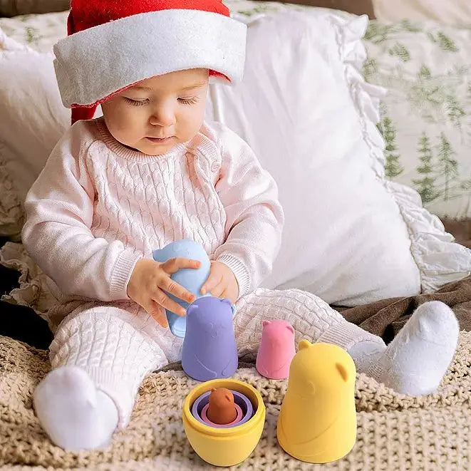 Montessori Silicone Nesting Doll Sets for Babies