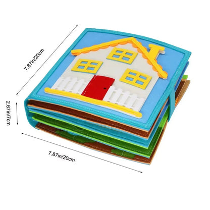 Blue House Felt Busy Board