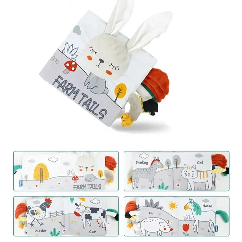 Animal Sensory Soft Book for Babies – Early Learning Toy for Ages 0 to 12 Months
