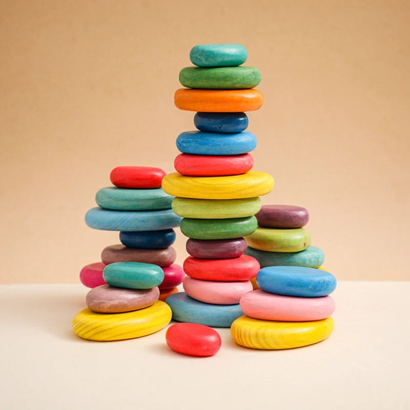Wooden Stacking Balance Stones