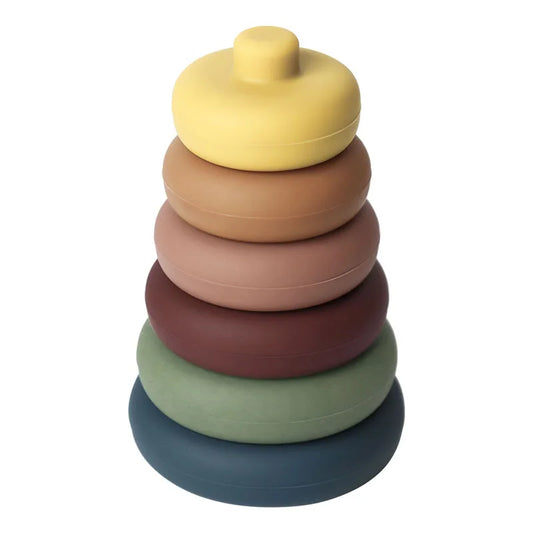 Montessori Silicone Stacking Blocks Sets - Pyramids