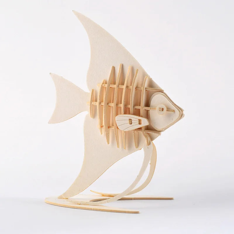 STEM 3D Wooden Skeleton Model Puzzle Sets - Animals, Birds and Sea Creatures