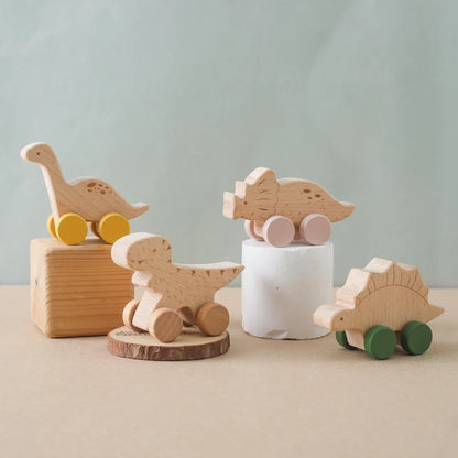 Beech Wood Teether & Montessori Educational Car Toys