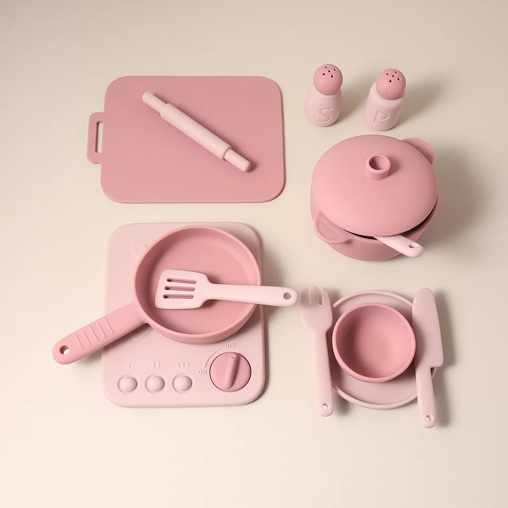 3-Piece Silicone Cooking Play Set