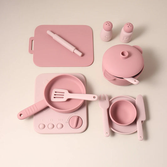 3-Piece Silicone Cooking Play Set