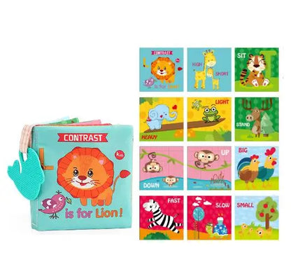 Animal Sensory Soft Book for Babies – Early Learning Toy for Ages 0 to 12 Months