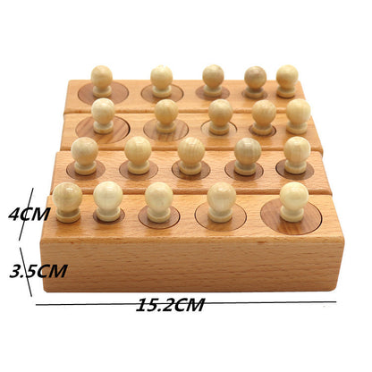 Montessori-Inspired Early Learning Wooden Building Blocks