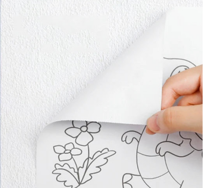 Kids’ Drawing & Painting Roll, 3m x 30cm – Mess-Free Sticky Art Paper Sets