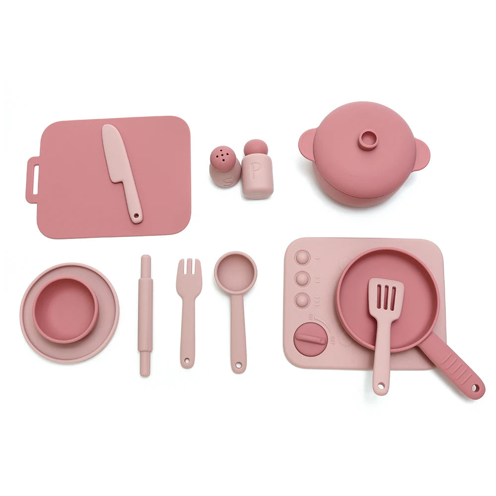 3-Piece Silicone Cooking Play Set