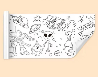 Kids’ Drawing & Painting Roll, 3m x 30cm – Mess-Free Sticky Art Paper Sets
