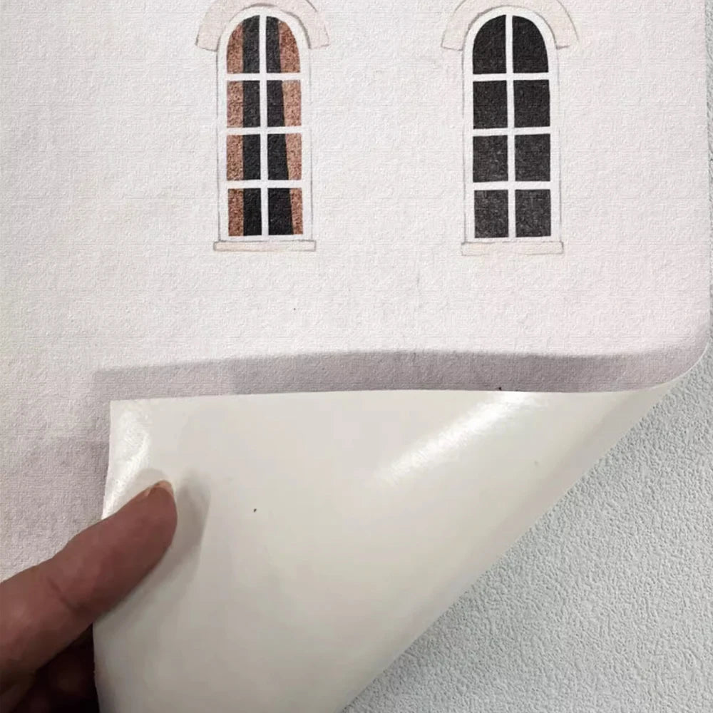 Watercolour Building Fabric Wall Murals