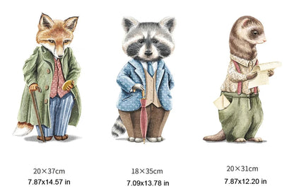 Boho Fabric Wall Decals – Fox, Animals & Cozy House Design