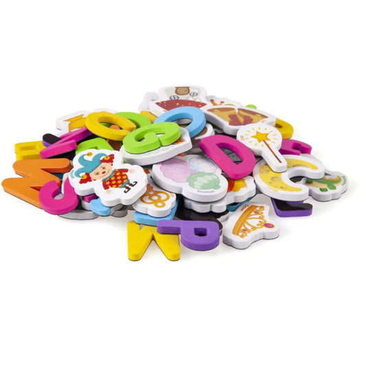 Magnetic Colourful Fairy Tale Characters and Objects + 26 Uppercase Letters