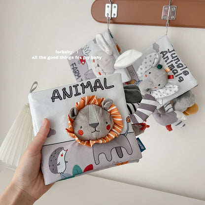 Animal Sensory Soft Book for Babies – Early Learning Toy for Ages 0 to 12 Months