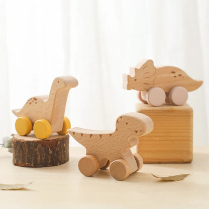 Beech Wood Teether & Montessori Educational Car Toys