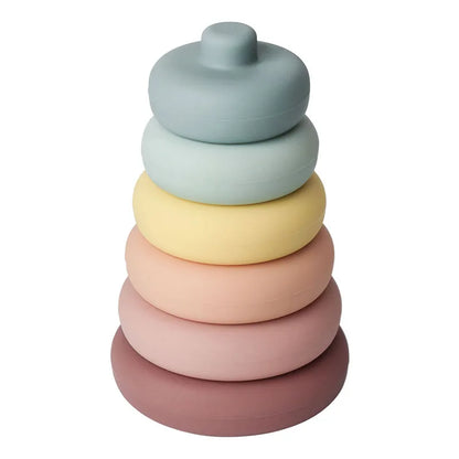 Montessori Silicone Stacking Blocks Sets - Pyramids