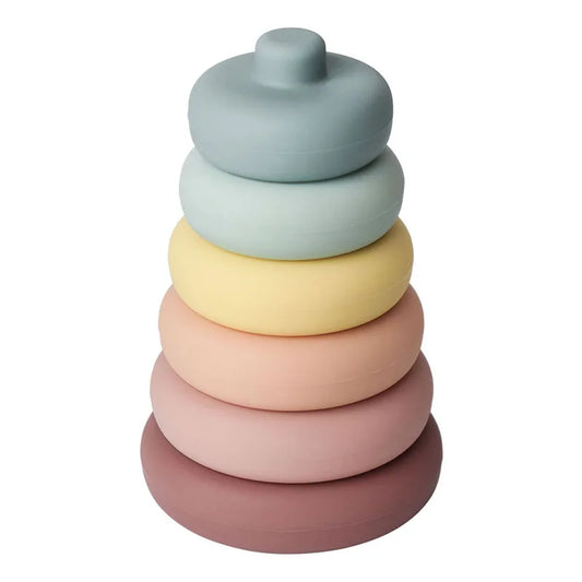 Montessori Silicone Stacking Blocks Sets - Pyramids