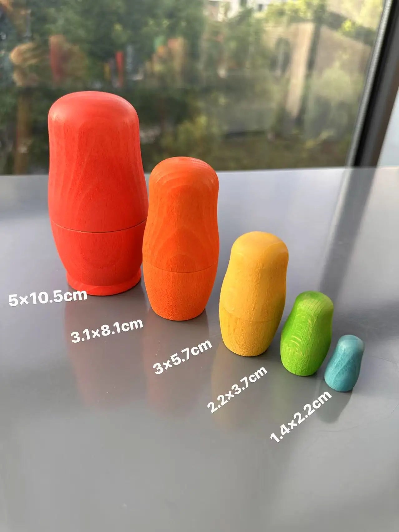 Wood Montessori Toys Rainbow Stacking Bridge Cars Matryoshka Dolls Forest Trees for Kids Educational Blocks Play