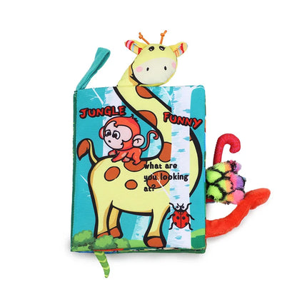 Animal Sensory Soft Book for Babies – Early Learning Toy for Ages 0 to 12 Months