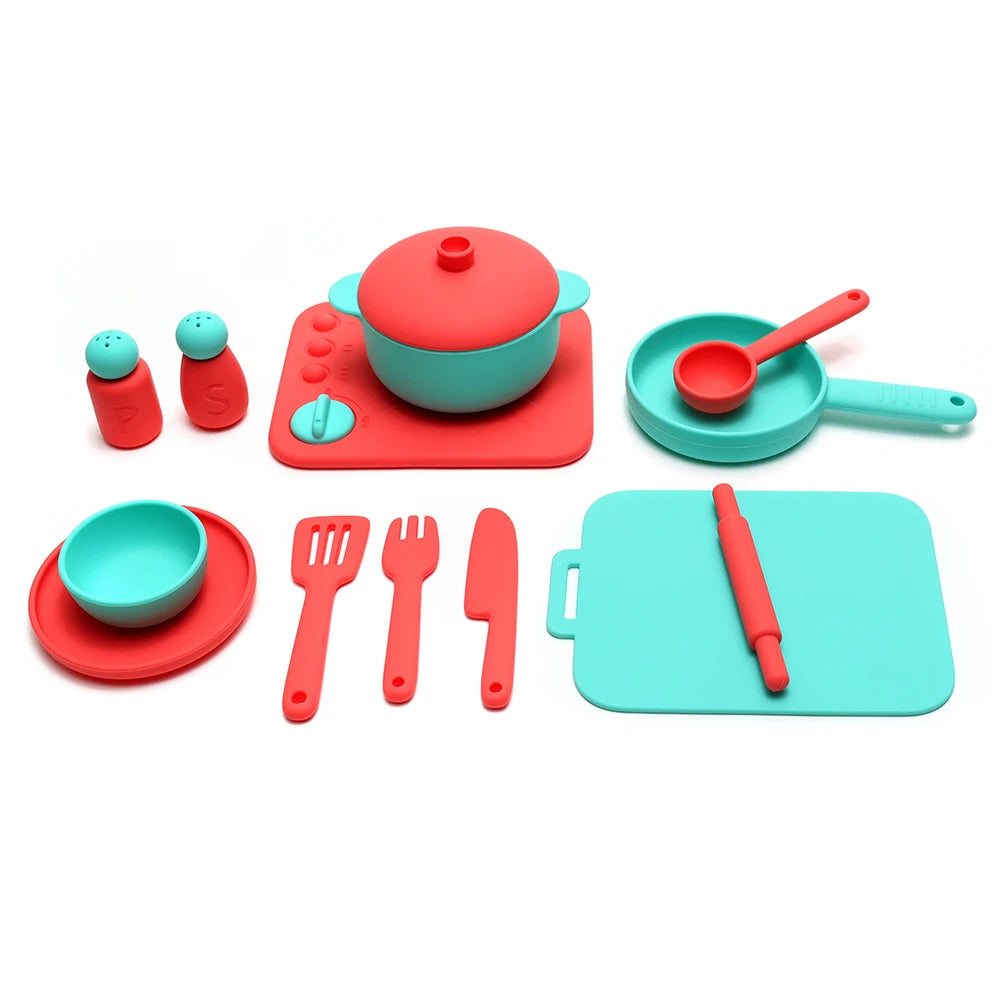3-Piece Silicone Cooking Play Set