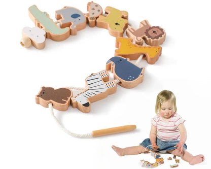 Baby Animal Threading & Seesaw Balance Toy