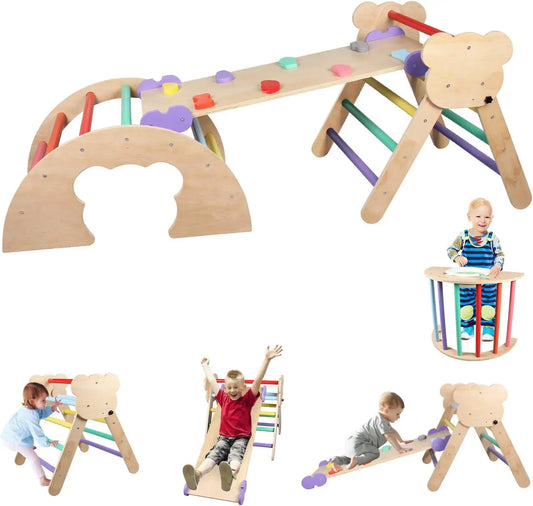 9-in-1 Foldable Montessori Climbing Set for Toddlers