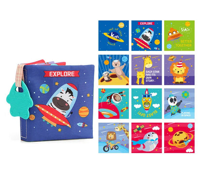 Animal Sensory Soft Book for Babies – Early Learning Toy for Ages 0 to 12 Months