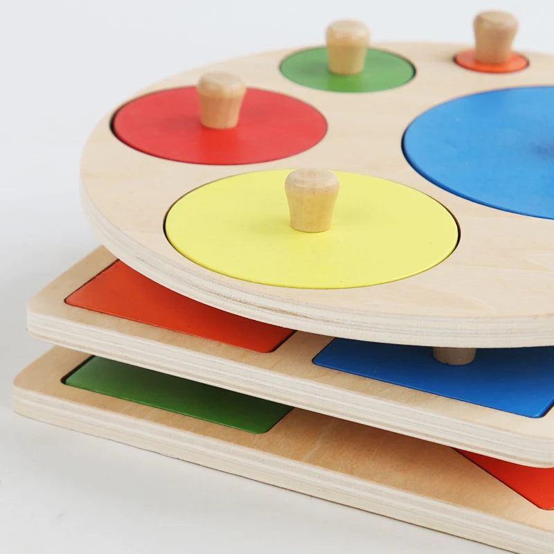 Wooden Shape and Colour Matching Boards for Babies & Toddlers