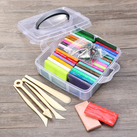 32-Colour Soft Polymer Clay Kit with Tools & Accessories