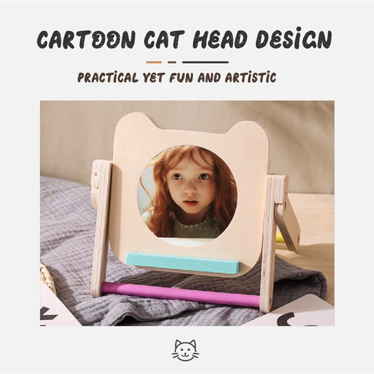 Montessori Mirror with Visual Cards