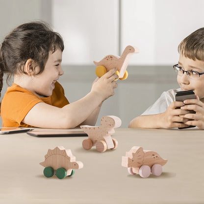 Beech Wood Teether & Montessori Educational Car Toys