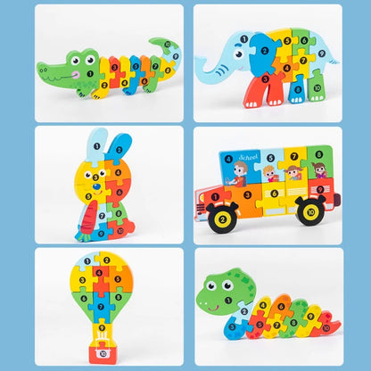 Wooden Puzzle Sets, Animals