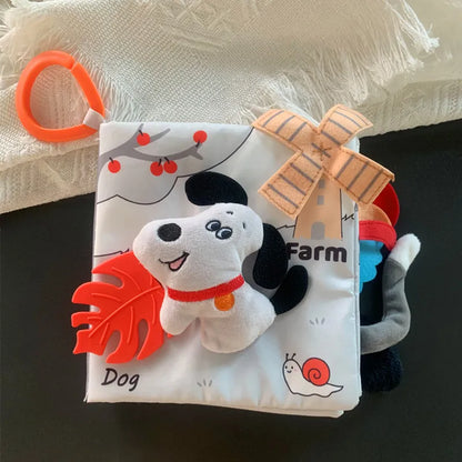 Animal Sensory Soft Book for Babies – Early Learning Toy for Ages 0 to 12 Months