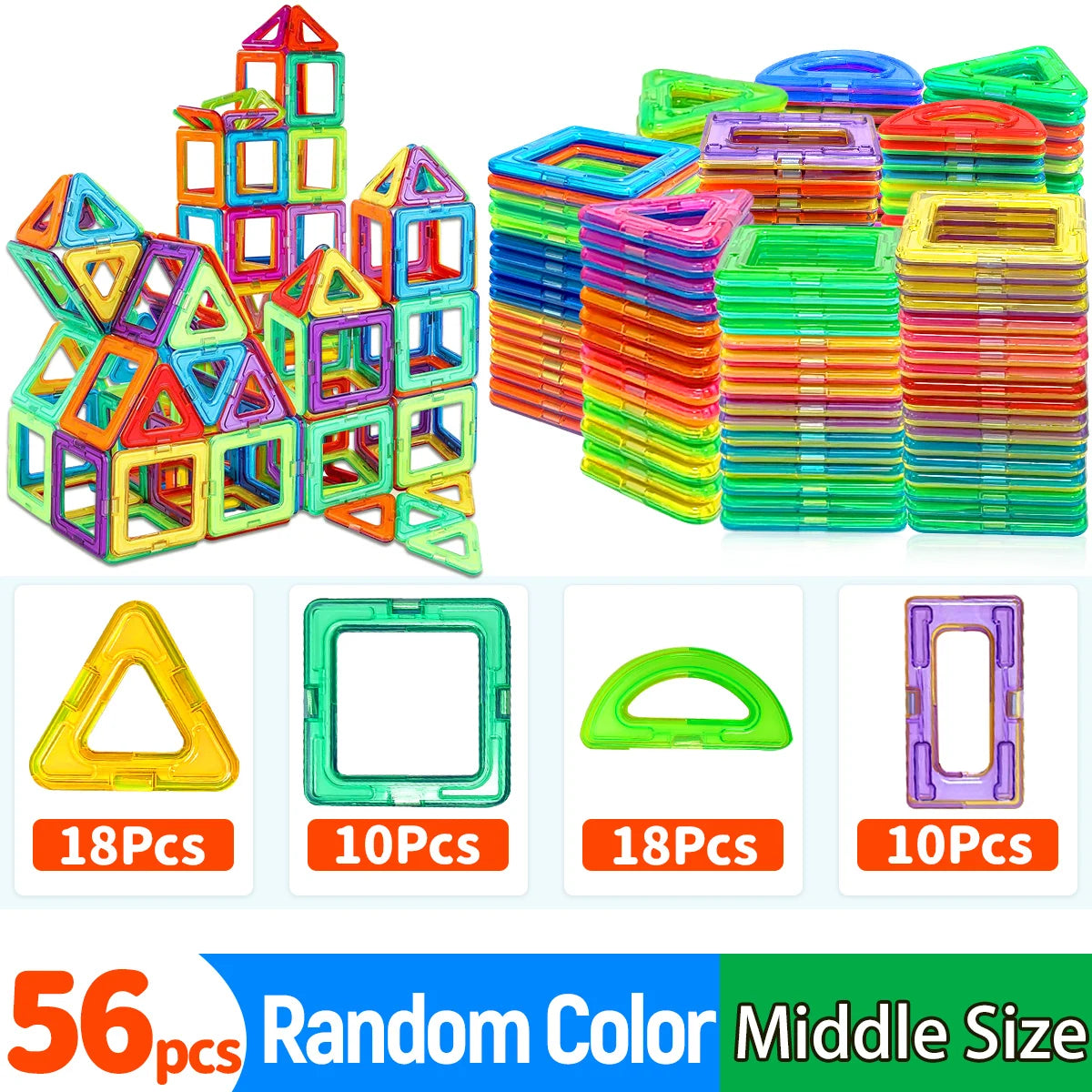 Magnetic Tiles Building Blocks Set
